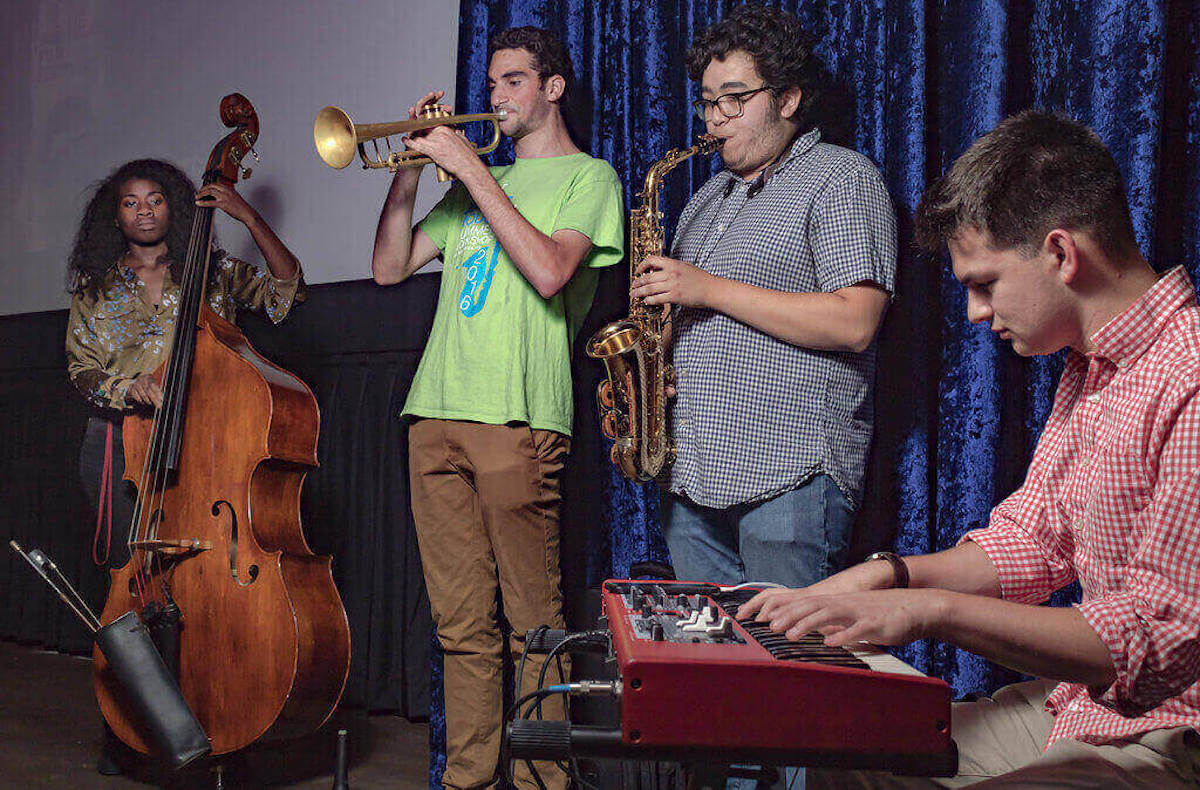 young adults playing jazz music